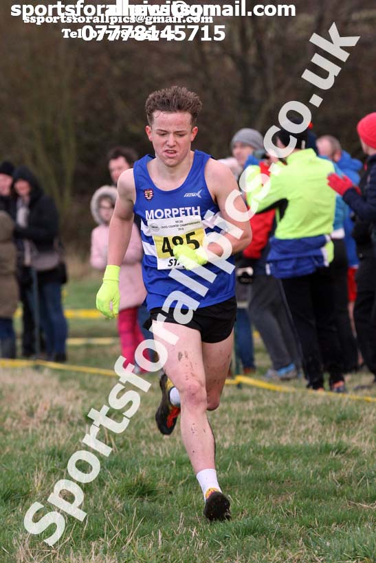 Mens under-17s North Eastern Cross Country, 2018 Northern Cross Country Champs., Wrekenton, Gateshead. Photo:  David T. Hewitson/Sports for All Pics